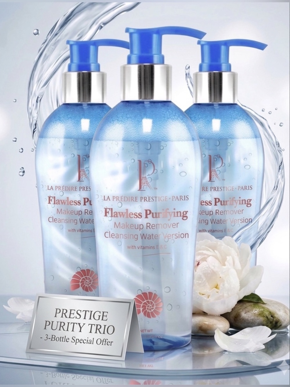 🔥Predire Flawless Purifying Makeup Remover BUNDLE OF 3~ Retail $480🔥